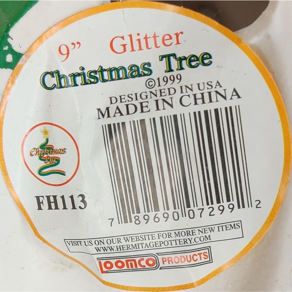 Hermitage Pottery Vintage Green Christmas Tree Tealight Candle Holder 1999 - Picture 2 of 9